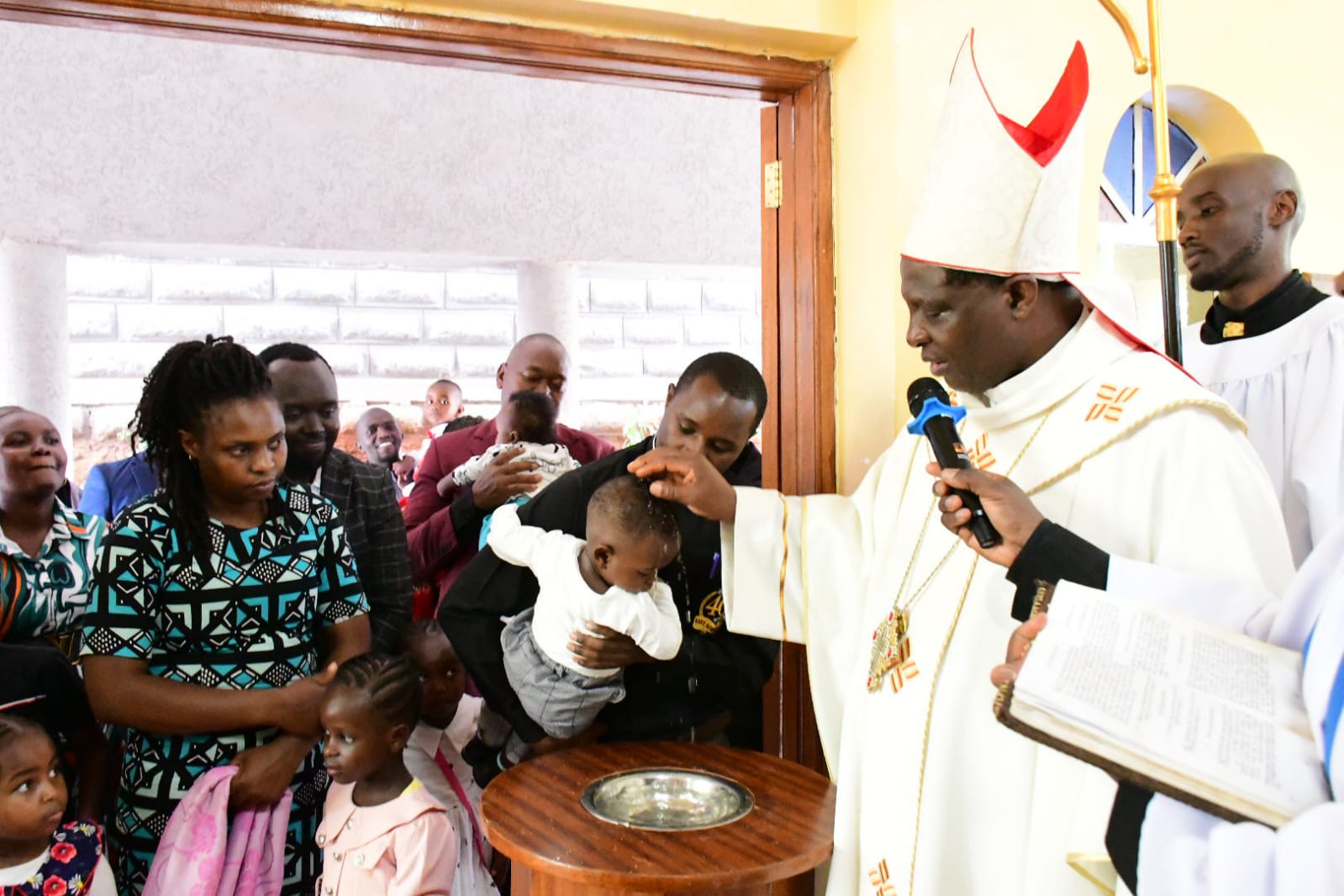 BABIES NATHAN ELIANA & YITZHAK BAPTISED IN COLOURFUL CEREMONY 