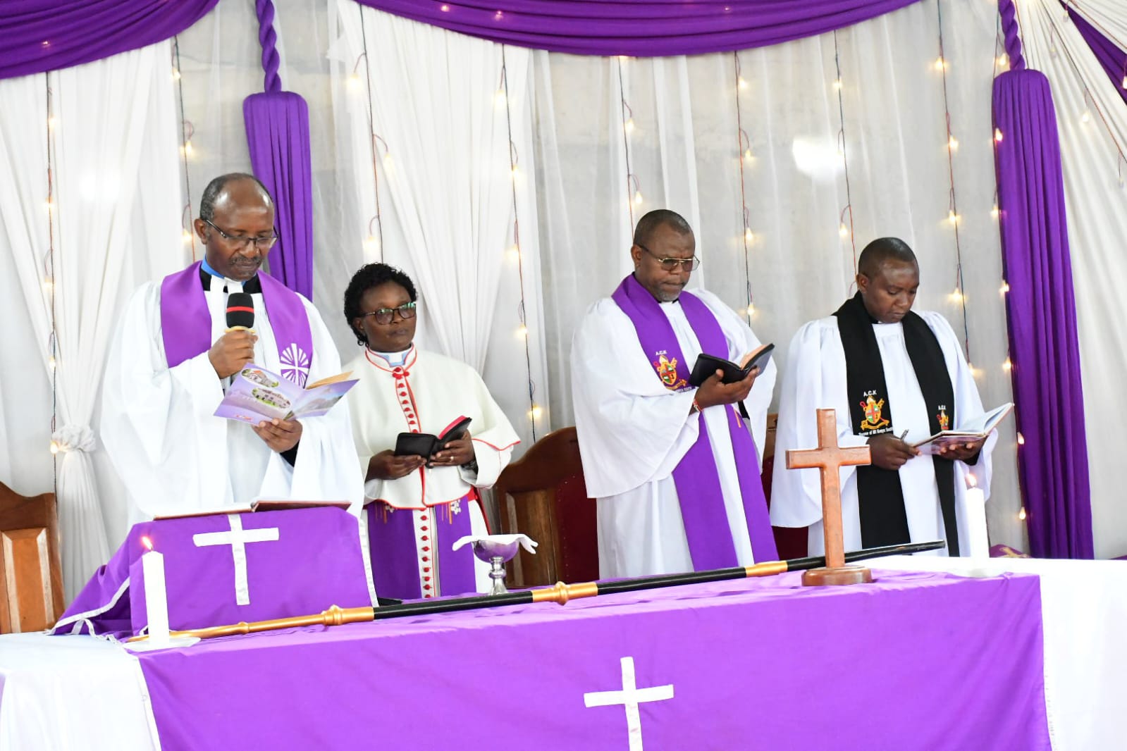 SERVICE OF LAYING OF THE FOUNDATION STONE HELD AT ST. MARKS KANUNGA