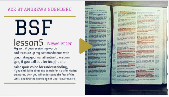 Bible Study Fellowship - Mizizi Introduction